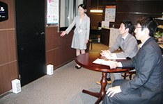中待合、会議室でのマスキング効果の体験